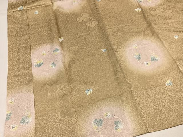 平和屋着物●長襦袢 無双仕立て 唐草地紋 蛍暈し やまと誂製 正絹 逸品 AABJ2959ph