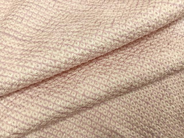 平和屋着物●大変加工の良い総絞り小紋 正絹 逸品 未使用 AABJ2967ph