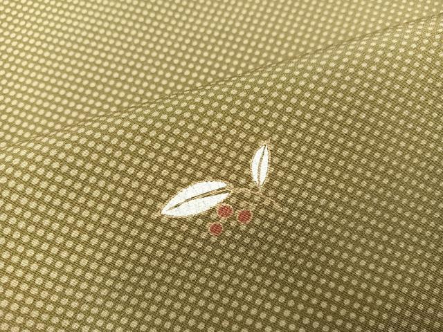 平和屋着物●上質な小紋 南天文 金彩 正絹 逸品 AABJ2980ph