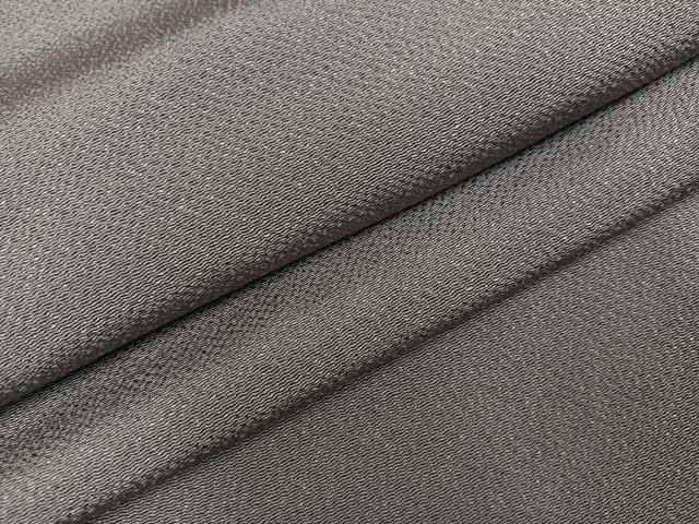 平和屋着物●上質な色無地 灰色 鬼しぼ縮緬 正絹 逸品 未使用 AABJ2984ph