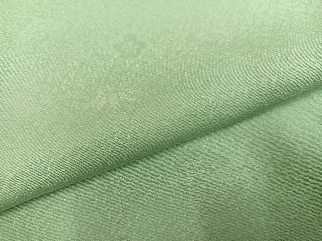 平和屋着物●上質な色無地 松竹梅地紋 薄萌葱色 正絹 逸品 AABJ2990ph