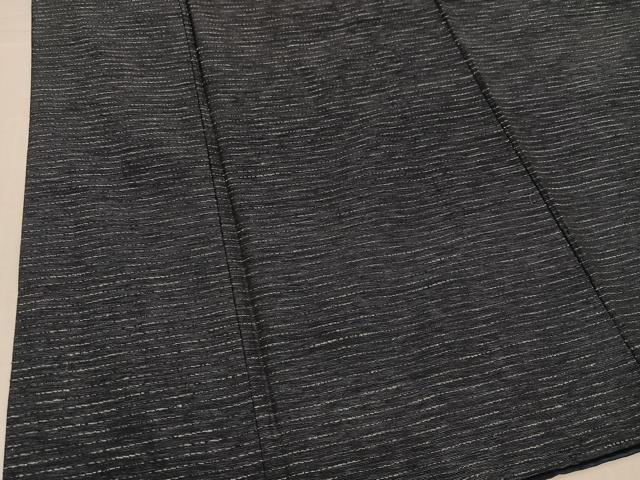 平和屋着物●男性 紬 横段文 正絹 逸品 AABJ2997ph