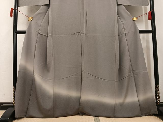 平和屋着物●江戸小紋 色留訪問着 霞文 暈し染め 正絹 逸品 AABJ3004ph