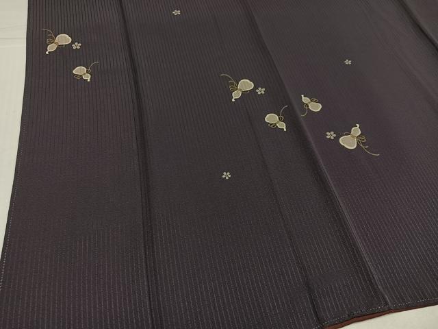 平和屋着物●上質な小紋 瓢箪花文 金彩 正絹 逸品 AABJ3009ph