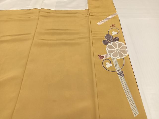 平和屋着物●藤あや子 訪問着 駒刺繍 花唐草文 暈し染め 金彩 鬼しぼ縮緬 銀座もとじ 正絹 逸品 AABJ3039ph