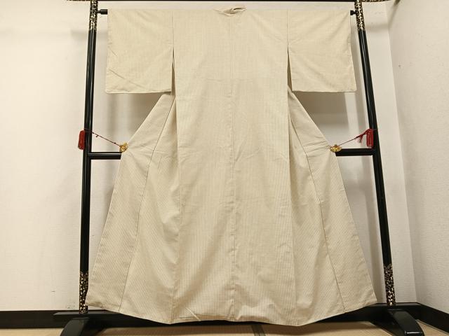 平和屋着物●上質な紬 間道 正絹 逸品 AABJ3058ph