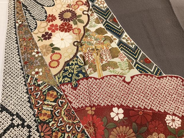平和屋着物●豪華振袖 雪輪花文 暈し染め 金彩 正絹 逸品 AABJ3071ph