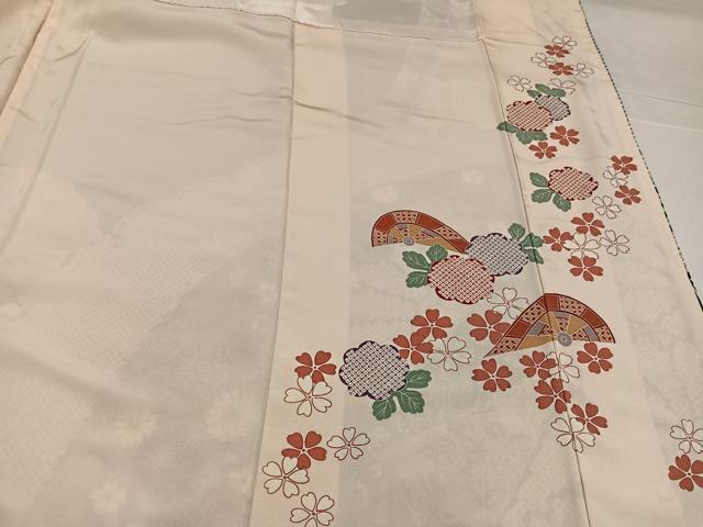 平和屋着物●豪華振袖 雪輪花文 暈し染め 金彩 正絹 逸品 AABJ3071ph