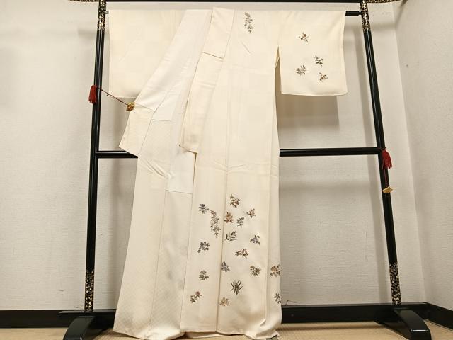 平和屋着物●訪問着 総刺繍 金糸 正絹 逸品 未使用 AABJ3078ph