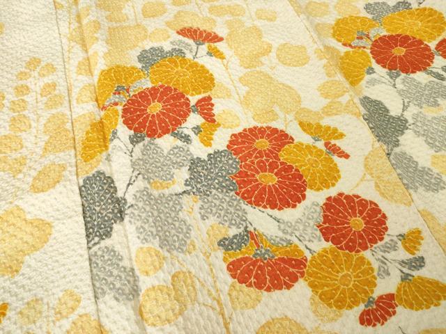 平和屋着物●名門 藤娘きぬたや・総絞り 訪問着 草花文 正絹 逸品 AABJ3081ck