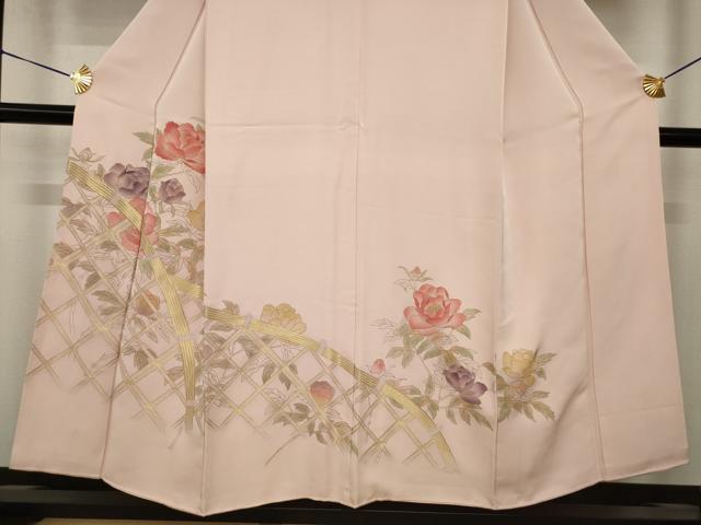 平和屋着物●訪問着 花籬文 正絹 逸品 AABJ3084ck