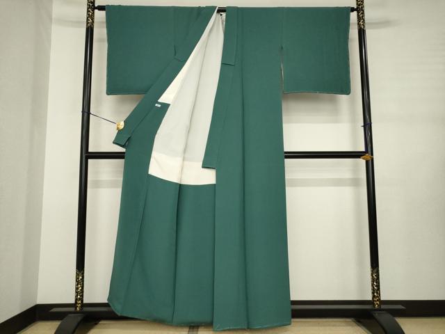 平和屋着物●上質な色無地 虫襖色 正絹 逸品 未使用 AABJ3093ck