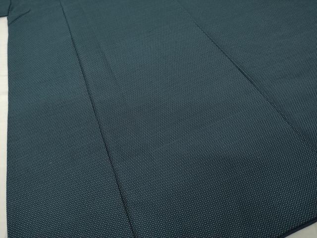 平和屋着物●男性 紬 100亀甲 総詰め 正絹 逸品 未使用 AABJ3097ck