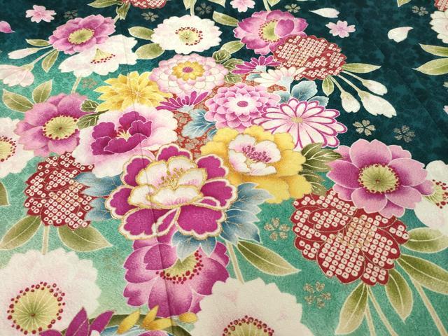 平和屋着物●豪華振袖 刺繍 舞花文 暈し染め 金彩 ロング丈 正絹 逸品 AABJ3112ck