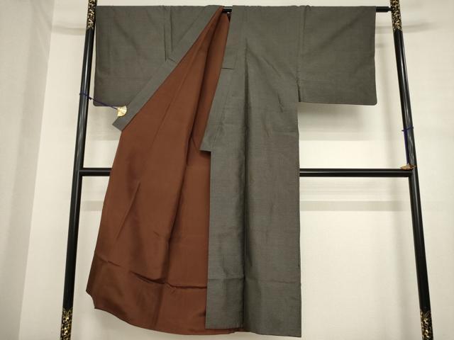 平和屋着物●男性 本場大島紬 80亀甲 総詰め 正絹 逸品 AABJ3116ck
