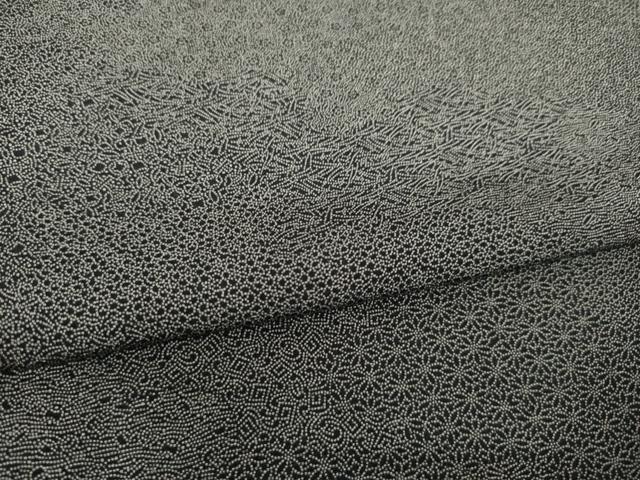 平和屋着物●江戸小紋 切嵌花文 正絹 逸品 AABJ3117ck