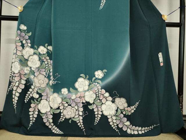 平和屋着物●西洞院辻が花 大脇一心 訪問着 辻が花 舞花文 正絹 逸品 AABJ3131ck