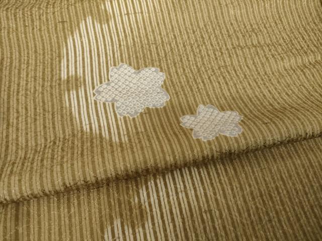 平和屋着物●長襦袢 無双仕立て 雪輪花文 半衿刺繍 正絹 逸品 AABJ3133ck