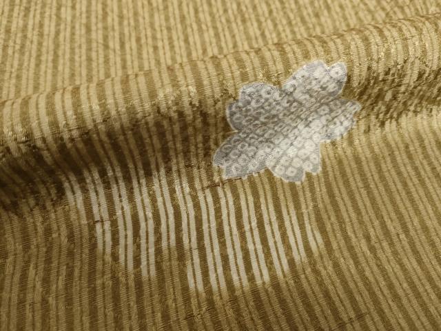 平和屋着物●長襦袢 無双仕立て 雪輪花文 半衿刺繍 正絹 逸品 AABJ3133ck