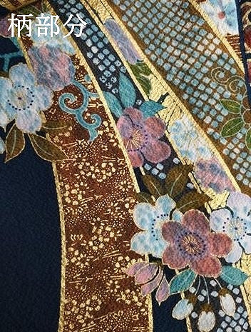 平和屋着物●豪華振袖 駒刺繍 束ね熨斗花文 金彩 上代43万5千円 仮絵羽 逸品 未使用 AABJ3140ck