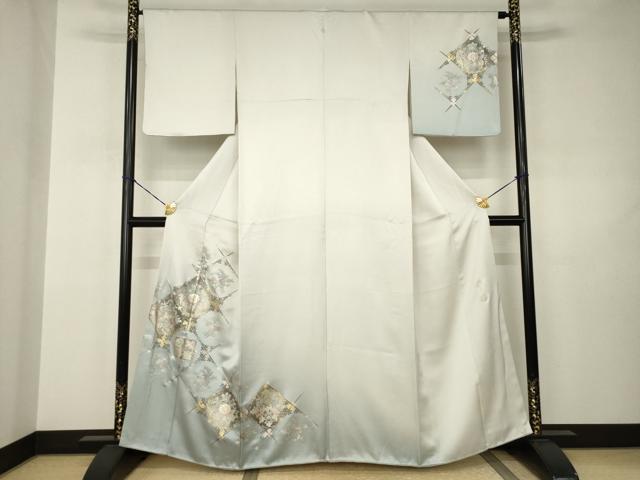 平和屋着物●金彩友禅 卓越技能者・名工・和田光正 訪問着 花天井文 暈し染め 金銀彩 正絹 逸品 AABJ3141ck