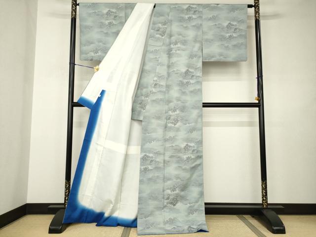 平和屋着物●都喜ヱ門 本場大島紬 総絣 藤絹織物謹製 遠山文 証紙付き 正絹 逸品 AABJ3144ck