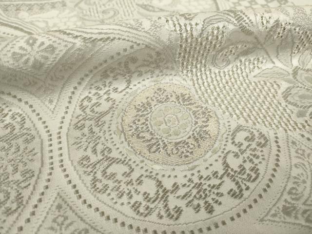 平和屋着物●中国三大刺繍 スワトウ刺繍 汕頭刺繍 お召 訪問着 道長更紗花文 金糸 正絹 逸品 AABJ3148ck