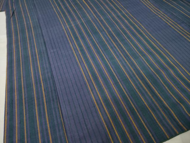 平和屋着物●上質な紬 縞 正絹 逸品 AABJ3158ck
