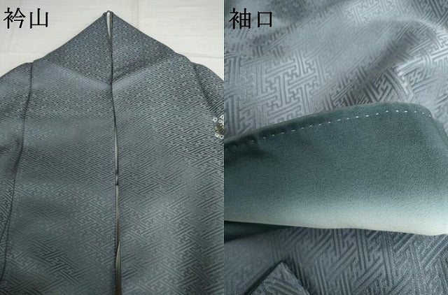 平和屋着物●訪問着 中国三大刺繍 汕頭刺繍 スワトウ刺繍 駒刺繍 絞り 雪輪草花文 銀糸 金彩 正絹 逸品 AABJ3164cs