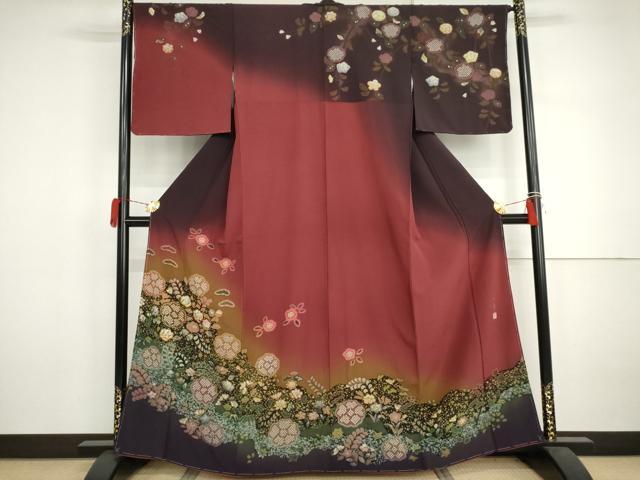 平和屋着物●吉乃一廉 幻の辻が花 訪問着 辻が花 絞り 暈し染め 金彩 正絹 逸品 未使用 AABJ3165cs