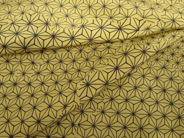 平和屋着物●上質な小紋 麻の葉文様 絹 逸品 AABJ3167cs