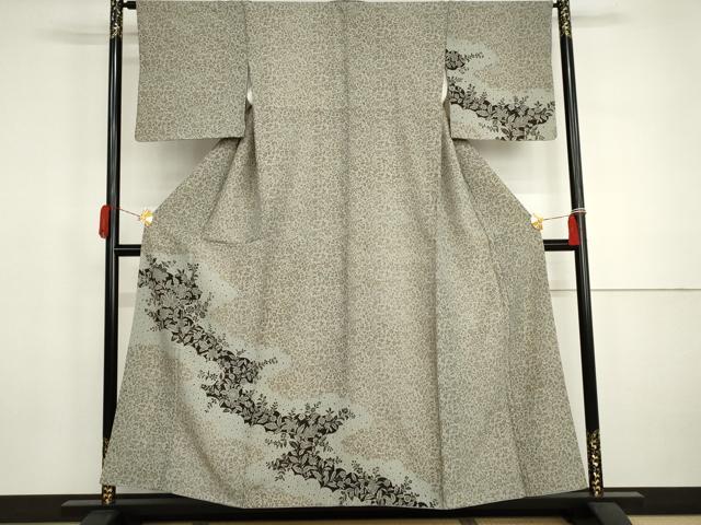 平和屋着物●訪問着 更紗花唐草文 正絹 逸品 AABJ3174cs