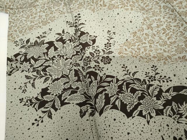 平和屋着物●訪問着 更紗花唐草文 正絹 逸品 AABJ3174cs