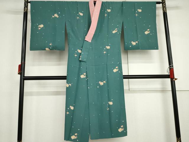 平和屋着物●長襦袢 無双仕立て 玩具文 半衿刺繍 正絹 逸品 AABJ3181cs