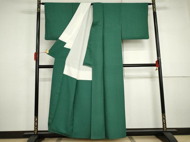 平和屋着物●上質な色無地 紋意匠 天鵞絨色 正絹 逸品 AABJ3185cs