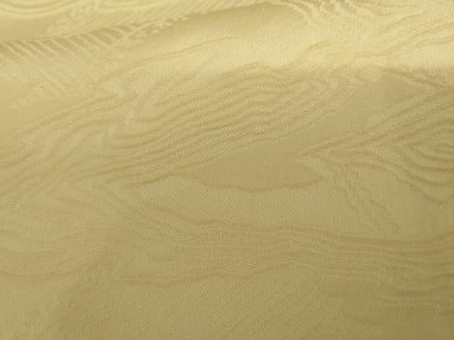 平和屋着物●上質な色無地 霞地紋 虫栗色 正絹 逸品 AABJ3198cs