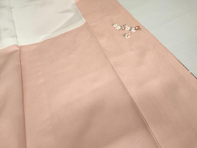 平和屋着物●訪問着 刺繍 芝花文 暈し染め 金糸 金彩 正絹 逸品 AABJ3214cs