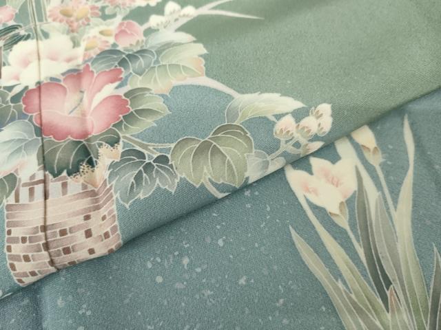平和屋着物●訪問着 友禅 飾花文 暈し染め 正絹 逸品 AABJ3220cs