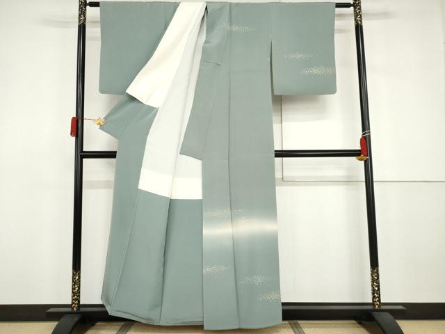 平和屋着物●訪問着 作家物 箔散らし文様 暈し染め 金彩 正絹 逸品 AABJ3242cs