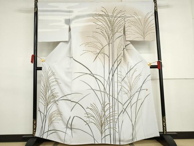 平和屋着物●糸目友禅作家 滝沢晃 訪問着 薄文 暈し染め 正絹 逸品 AABJ3276cs