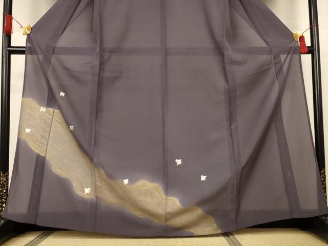 平和屋着物*夏物 訪問着 絽 駒刺繍 飛鳥文 金彩 正絹 逸品 AABJ3285jd