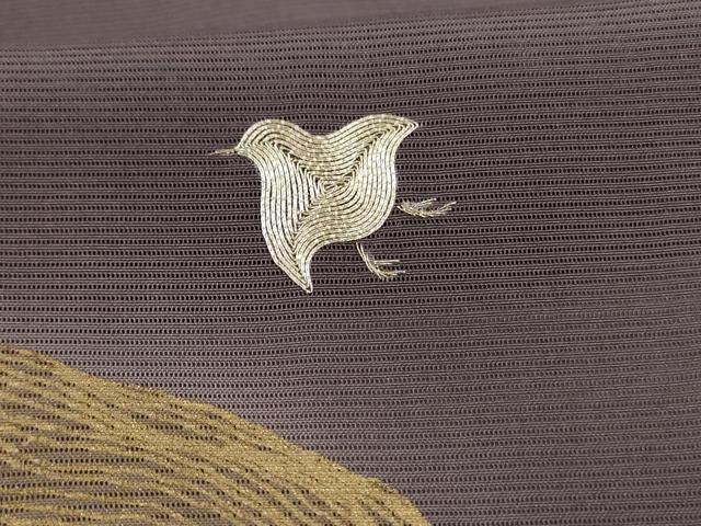 平和屋着物*夏物 訪問着 絽 駒刺繍 飛鳥文 金彩 正絹 逸品 AABJ3285jd
