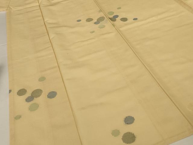 平和屋着物*夏物 小紋 絽 丸文 正絹 逸品 AABJ3293jd
