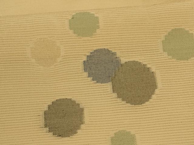 平和屋着物*夏物 小紋 絽 丸文 正絹 逸品 AABJ3293jd