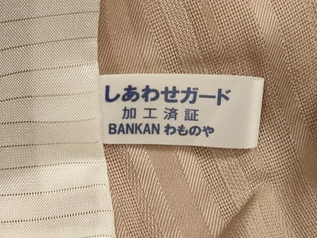 平和屋着物*夏物 小紋 縞紋紗 暈し染め 正絹 逸品 AABJ3305jd