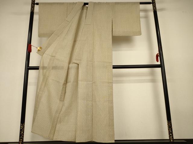 平和屋着物*夏物 小紋 紗 変わり縞 AABJ3306jd