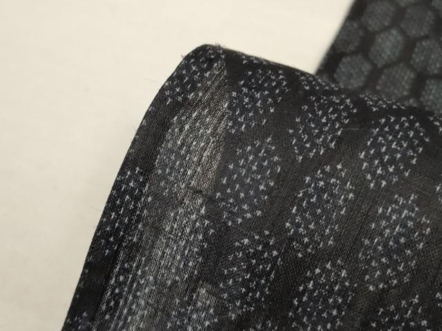平和屋着物*夏物 重要無形文化財 本場宮古上布 網目文 苧麻 逸品 AABJ3310jd