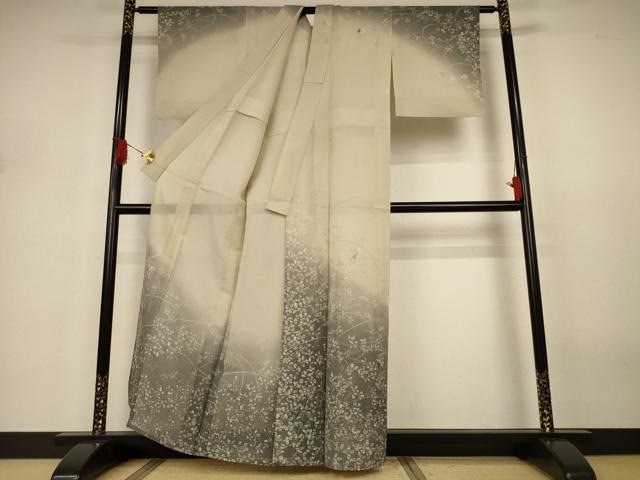 平和屋着物*夏物 訪問着 紗紬 刺繍 萩 蛍 正絹 逸品 AABJ3315jd