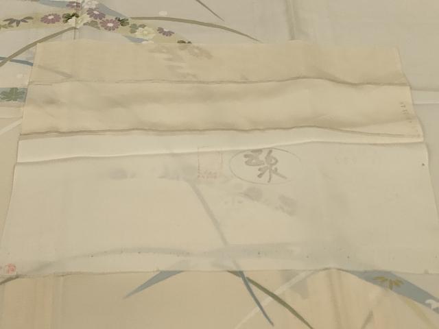 平和屋着物*夏物 訪問着 絽 芝花文 暈し染め 五泉 反端付き 正絹 逸品 AABJ3317jd