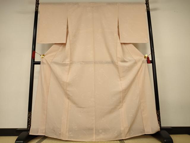 平和屋着物*夏物 色無地 絽 萩紋紗 雄黄色 正絹 逸品 未使用 AABJ3320jd